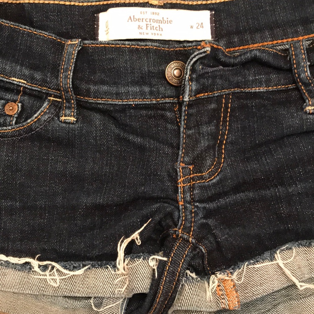 Abercrombie & Fitch low cut jean shorts